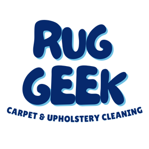 rug geek carpet and upholstery cleaning logo